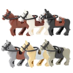 Zoo African Elephant Sika Deer Camel MOC Building Blocks Fire Dragon Animal Panda Bear Military Pegasus Horse Mini Toy Gift K041