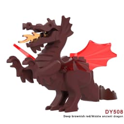 Zoo African Elephant Sika Deer Camel MOC Building Blocks Fire Dragon Animal Panda Bear Military Pegasus Horse Mini Toy Gift K041
