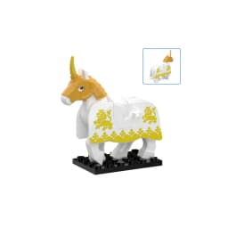 Zoo African Elephant Sika Deer Camel MOC Building Blocks Fire Dragon Animal Panda Bear Military Pegasus Horse Mini Toy Gift K041