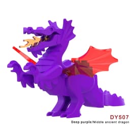 Zoo African Elephant Sika Deer Camel MOC Building Blocks Fire Dragon Animal Panda Bear Military Pegasus Horse Mini Toy Gift K041