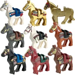 Zoo African Elephant Sika Deer Camel MOC Building Blocks Fire Dragon Animal Panda Bear Military Pegasus Horse Mini Toy Gift K041