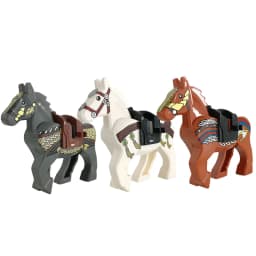 Zoo African Elephant Sika Deer Camel MOC Building Blocks Fire Dragon Animal Panda Bear Military Pegasus Horse Mini Toy Gift K041