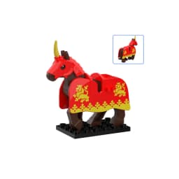 Zoo African Elephant Sika Deer Camel MOC Building Blocks Fire Dragon Animal Panda Bear Military Pegasus Horse Mini Toy Gift K041