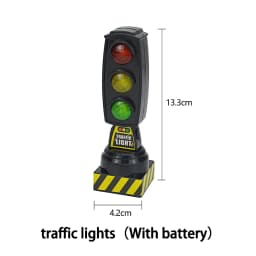 Singing Traffic Lights Magnetic Train Wooden Track Accessories Scene Road Sign With Light And Sound Railway Educational Toys