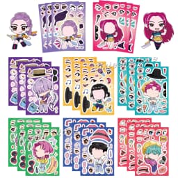 KPOP Birthday Party Supplies Set with Tattoo Stickers Slap Bracelets Paper Glasses Tablecloth Balloons - Theme Decor Gift Bags