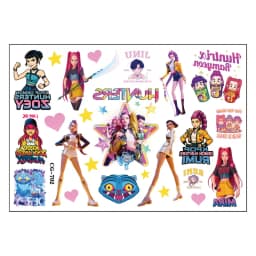 KPOP Birthday Party Supplies Set with Tattoo Stickers Slap Bracelets Paper Glasses Tablecloth Balloons - Theme Decor Gift Bags