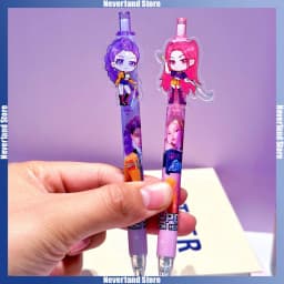 6/12/18 Piece  Anime Hunter Gel Pens Rumi Mira Zoey Saja Cartoon Pens School Writing Drawing Supplies for Boys Girls Gifts