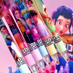 6/12/18 Piece  Anime Hunter Gel Pens Rumi Mira Zoey Saja Cartoon Pens School Writing Drawing Supplies for Boys Girls Gifts