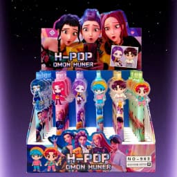 6/12/18 Piece  Anime Hunter Gel Pens Rumi Mira Zoey Saja Cartoon Pens School Writing Drawing Supplies for Boys Girls Gifts