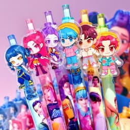 6/12/18 Piece  Anime Hunter Gel Pens Rumi Mira Zoey Saja Cartoon Pens School Writing Drawing Supplies for Boys Girls Gifts
