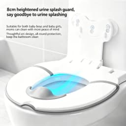 Foldable Toddler Toilet Seat, Portable Toilet Training Seats with Urine Barrier, Universal Family Toilet Seat with Suction Cups