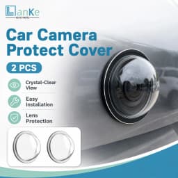 Lanke 2/4PCS Car Camera Lens Protector Rear View Backup Camera Cover 360° Camera Protection Anti Scratch Waterproof Dustproof