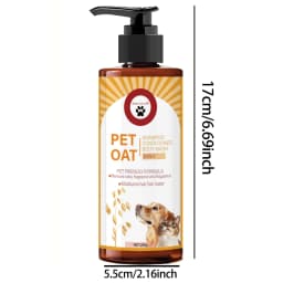 Pet shampoo; cleans fur, removes odors, makes fur soft and not dry, has a long-lasting fragrance, specially designed for pets, suitable for bathing dogs and cats