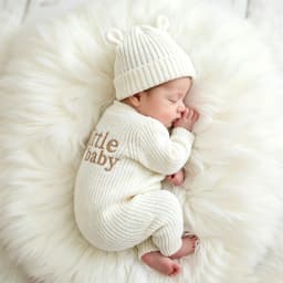"little baby" Embroidery Knitting Newborn Birth Announcement Outfits Baby Bear Ears Photography Jumpsuit Infant Photo Props-HD
