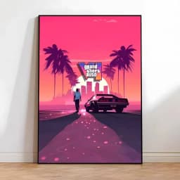 Game Anime G-G-GTAS Manga Posters HD Print Vintage Wall Art Decor for Home Study Room
