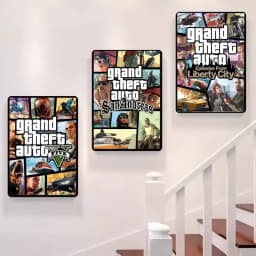 Game Anime G-G-GTAS Manga Posters HD Print Vintage Wall Art Decor for Home Study Room