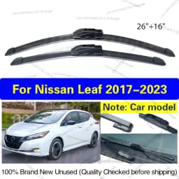 For Nissan Leaf 2017 2018 2019 2020 2021 2022 2023 Front Wiper Blades Brushes Cutter Car Accessories U J Hook 26"+16"