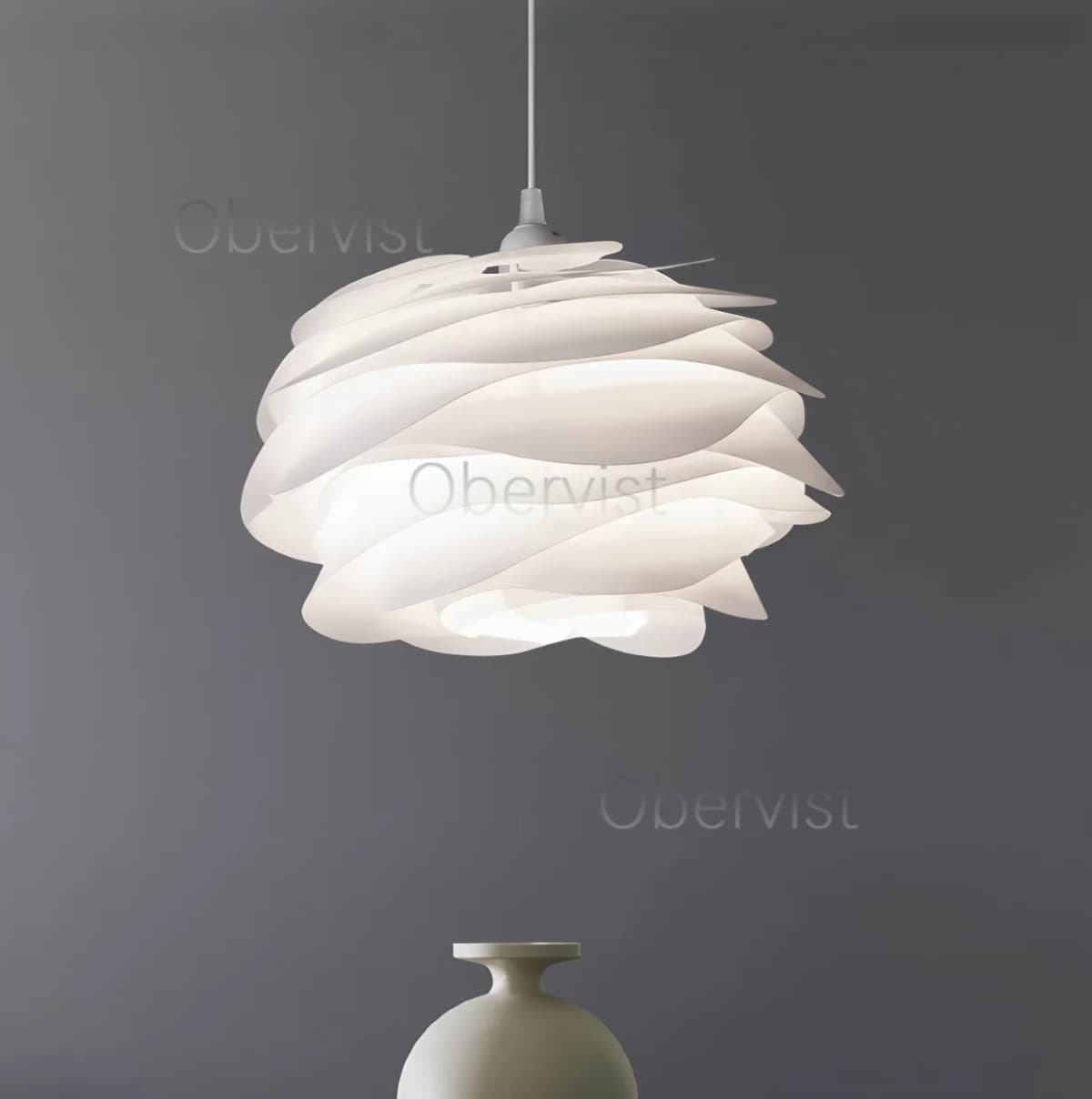 Danish Designer White Rose Pendant Lighting for Kitchen Island Bedroom Romantic Restaurant Acrylic Petal Chandelier Decor Lamps