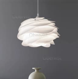 Danish Designer White Rose Pendant Lighting for Kitchen Island Bedroom Romantic Restaurant Acrylic Petal Chandelier Decor Lamps