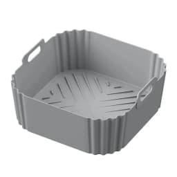 Silicone Air Fryer Liners 22.5cm Non-Stick Basket Reusable for Ninja AF181 AF180 AF141 AF140 Compatible with 5-8QT Air Fryers