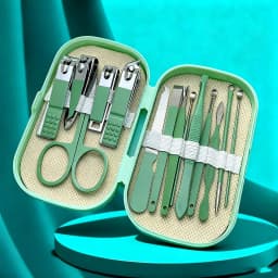 14pcs Stainless Steel Manicure And Pedicure Tool Set with Modern-style Concave-edged Nail Clippers Grooming Tools Nail Care Set