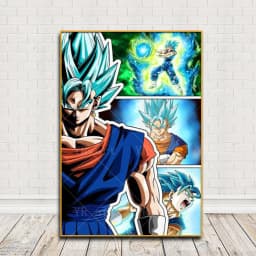 Japanese Surrounding Anime Dragon Ball Canvas Poster Print Super Saiyan Kakarot Vegeta Mural Art Decoration Picture Wall Prints