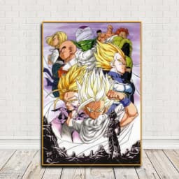 Japanese Surrounding Anime Dragon Ball Canvas Poster Print Super Saiyan Kakarot Vegeta Mural Art Decoration Picture Wall Prints