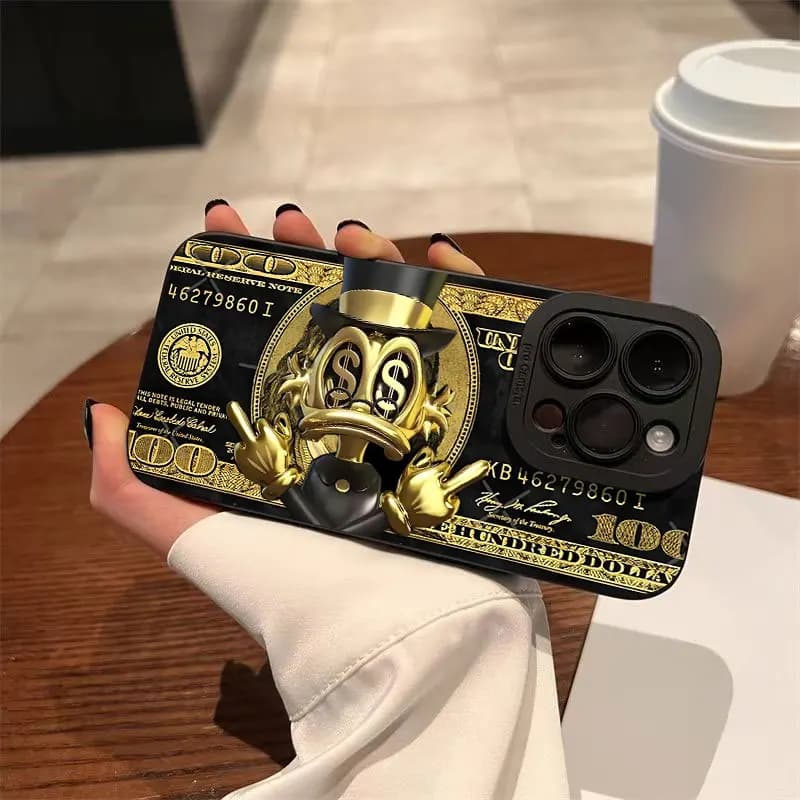 Popular USD Dollar Design Silicone Phone Case For iPhone 17 Pro Max 11 12 13 14 15 16 Plus X XR XS Max 16E Matte Soft Back Cover