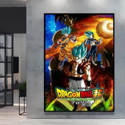Canvas Wall Art Goku Cuadros Best Gifts Dragon Ball Classic Poster Home Living Room Hanging Modular Painting Kid Action Figures