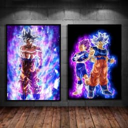 Canvas Wall Art Goku Cuadros Best Gifts Dragon Ball Classic Poster Home Living Room Hanging Modular Painting Kid Action Figures