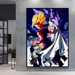 Canvas Wall Art Goku Cuadros Best Gifts Dragon Ball Classic Poster Home Living Room Hanging Modular Painting Kid Action Figures