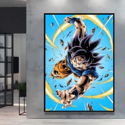 Canvas Wall Art Goku Cuadros Best Gifts Dragon Ball Classic Poster Home Living Room Hanging Modular Painting Kid Action Figures