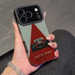 Hot Sheepskin Leather Phone Case For A-Ayrton S-Senna iPhone 17 16 16e Air 15 14 13 12 11 Pro XS Plus Max X XR Camera Protect