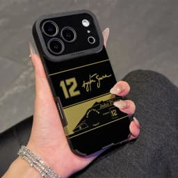 Hot Sheepskin Leather Phone Case For A-Ayrton S-Senna iPhone 17 16 16e Air 15 14 13 12 11 Pro XS Plus Max X XR Camera Protect