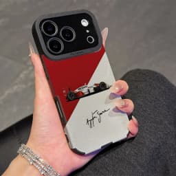 Hot Sheepskin Leather Phone Case For A-Ayrton S-Senna iPhone 17 16 16e Air 15 14 13 12 11 Pro XS Plus Max X XR Camera Protect
