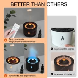 Jellyfish Smoke Ring Aroma Diffuser Creative Volcanic Air Humidifier Aromatherapy for Home Office Bedroom/Essential Oil Set