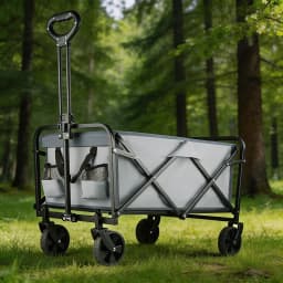 Heavy Duty Large Capacity Camping Wagon Cart Outdoor Foldable Folding Wagon Collapsible Camping Equipment For Beach Picnic