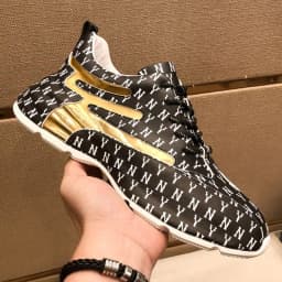 Brand Men Sneakers Fashion Print Casual Shoes Men Breathable Lace Up Running Shoes Luxury High Quality Men Sport Shoes 2026 New