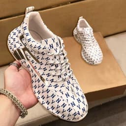 Brand Men Sneakers Fashion Print Casual Shoes Men Breathable Lace Up Running Shoes Luxury High Quality Men Sport Shoes 2026 New