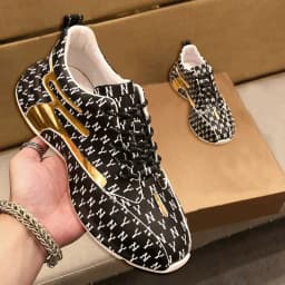 Brand Men Sneakers Fashion Print Casual Shoes Men Breathable Lace Up Running Shoes Luxury High Quality Men Sport Shoes 2026 New