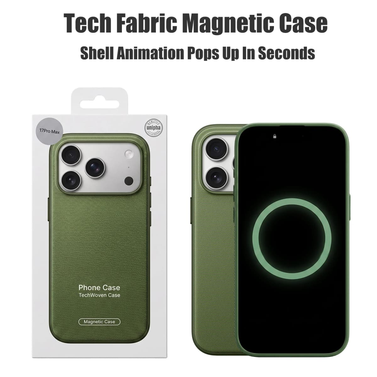 Original Technology Woven For Magsafe Magnetic Case For IPhone 17 16 15 14 13 18 Pro Max Animation TechWoven Shockproof Cover