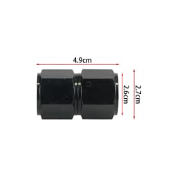 Universal AN6 AN8 AN10 Female To Female Union Aluminum Straight Swivel Hose End Fitting Adaptors Anodized Oil Cooler Connectors