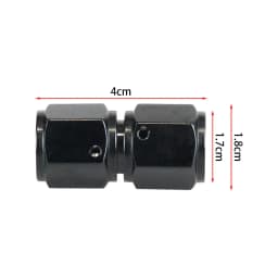 Universal AN6 AN8 AN10 Female To Female Union Aluminum Straight Swivel Hose End Fitting Adaptors Anodized Oil Cooler Connectors