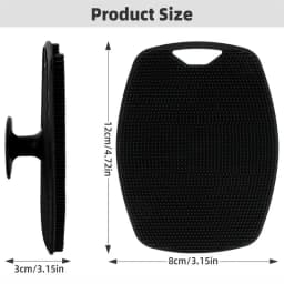 Silicone Body Scrubber Bath Wash Brush Exfoliating Body Brush Shower Face Scrubber Handle Wet & Dry Brushing for Man Women
