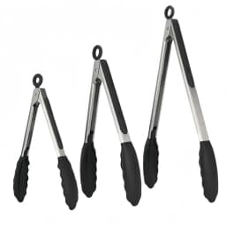 Stainless Steel Kitchen Tongs with Silicone Tips 7/9/12Inch Food Silicone Tongs for Meat BBQ Salad Bread Frying Serving Baking