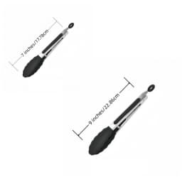 Stainless Steel Kitchen Tongs with Silicone Tips 7/9/12Inch Food Silicone Tongs for Meat BBQ Salad Bread Frying Serving Baking