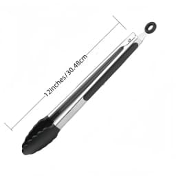Stainless Steel Kitchen Tongs with Silicone Tips 7/9/12Inch Food Silicone Tongs for Meat BBQ Salad Bread Frying Serving Baking