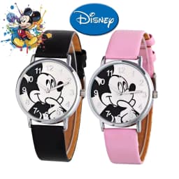 Mickey Children's Fashion Student Watch Quartz Watch Cartoon Cute Dial PU Leather Fashion Strap Children's Student Watch Gift