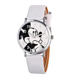 Mickey Children's Fashion Student Watch Quartz Watch Cartoon Cute Dial PU Leather Fashion Strap Children's Student Watch Gift