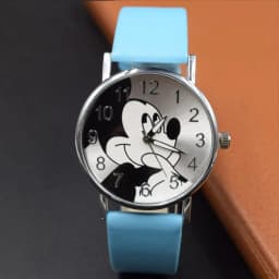 Mickey Children's Fashion Student Watch Quartz Watch Cartoon Cute Dial PU Leather Fashion Strap Children's Student Watch Gift